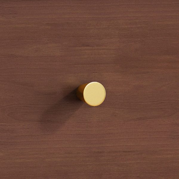 Modern Minimalist Solid Wood Square Nightstand 2-Drawer For Bedroom & Living Room - Image 5