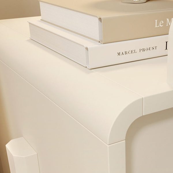 Contemporary Creative Medium-Density Fiberboard Metal Glass Bunny-Shaped Nightstand With 1 Drawer For Bedroom - Image 6