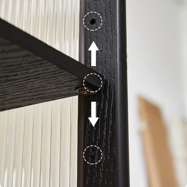 Modern Minimalist Solid Wood & Glass Rectangular End Table With 3 Tiers For Living Room - Image 5