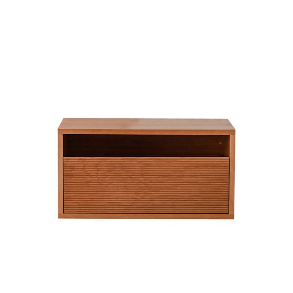 Traditional Japanese Cherry Wood Rectangular Side Table 1-Tier For Living Room - Image 25