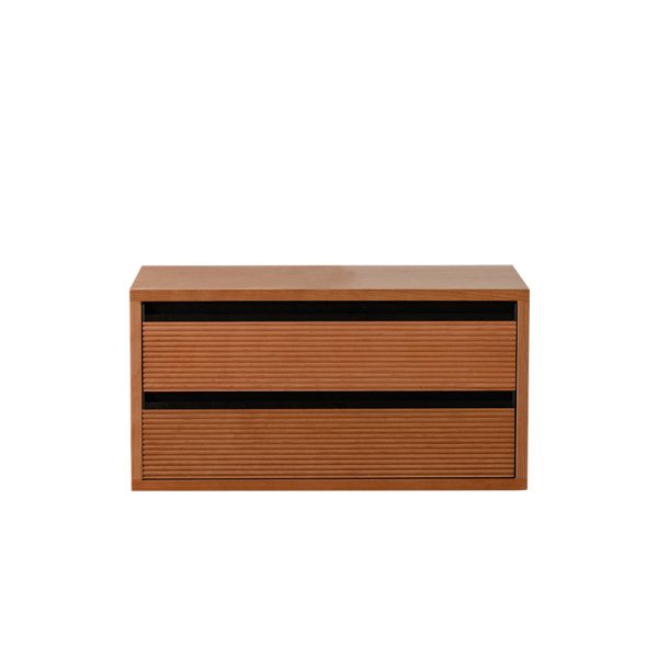 Traditional Japanese Cherry Wood Rectangular Side Table 1-Tier For Living Room - Image 26