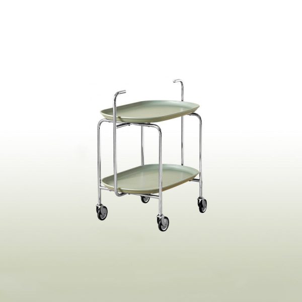 Contemporary Scandinavian ABS Carbon Steel Oval End Table With 2-Tier For Living Room - Image 19