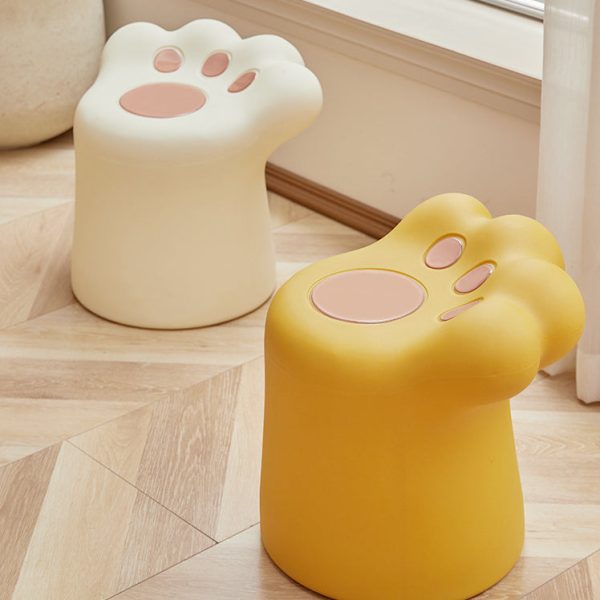 Contemporary Nordic Cat Scratching PE Side Table & Chair Set For Living Room - Image 11