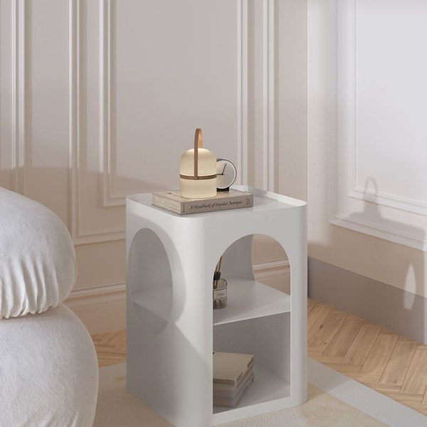 Modern Minimalist Medium Density Fiberboard Side Table 2 - Tier For Living Room - Image 15