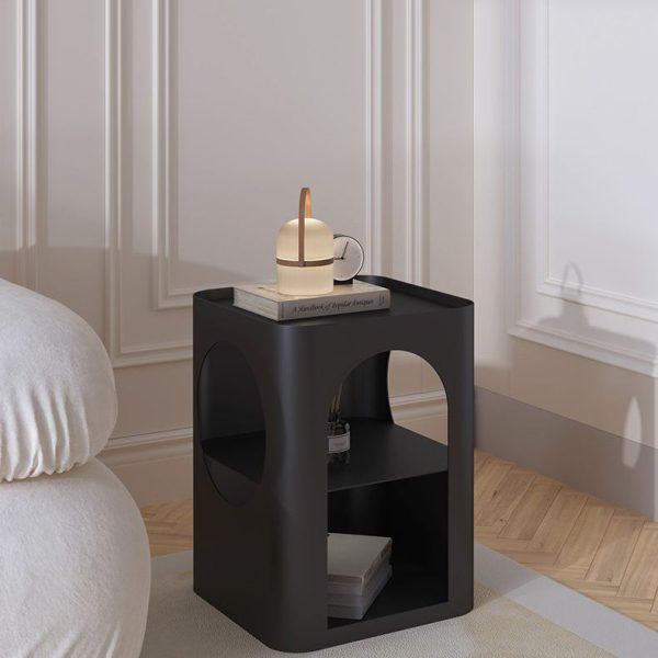 Modern Minimalist Medium Density Fiberboard Side Table 2 - Tier For Living Room - Image 17