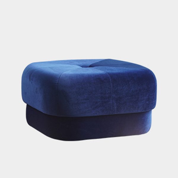 Modern Simplicity Round Square Fabric Sponge Footstool For Living Room - Image 15