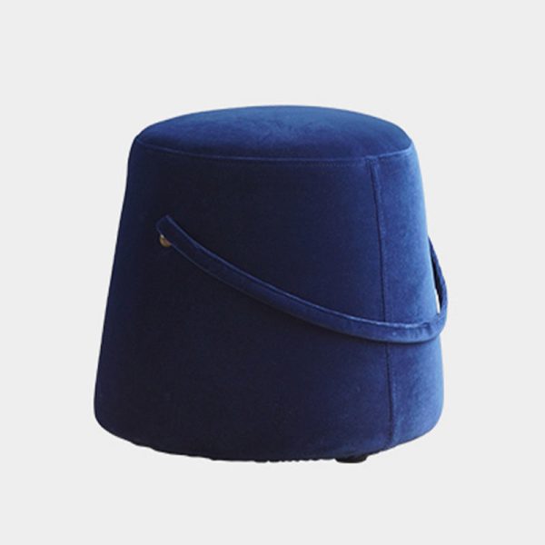 Modern Simplicity Round Square Fabric Sponge Footstool For Living Room - Image 11