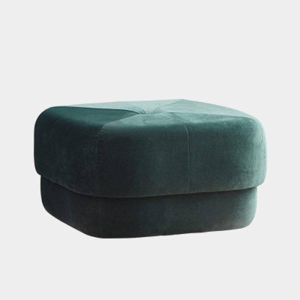 Modern Simplicity Round Square Fabric Sponge Footstool For Living Room - Image 17