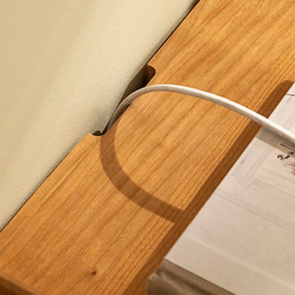 Contemporary Retro Cherry Wood Nightstand 1 - Cabinet For Bedroom - Image 11