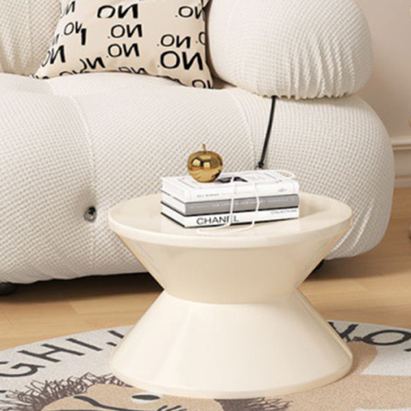 Contemporary Nordic Trapezoidal Hourglass Shape PP Side Table 1 - Tier For Living Room - Image 2