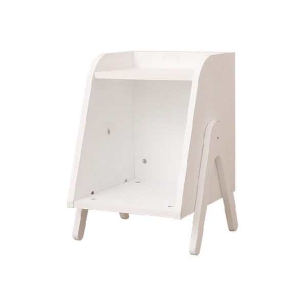 Modern Simplicity Right Angled Trapezoid Solid Wood Side Table 1 - Cabinet For Living Room - Image 11