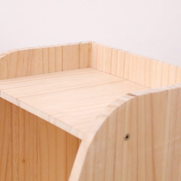 Modern Simplicity Right Angled Trapezoid Solid Wood Side Table 1 - Cabinet For Living Room - Image 5