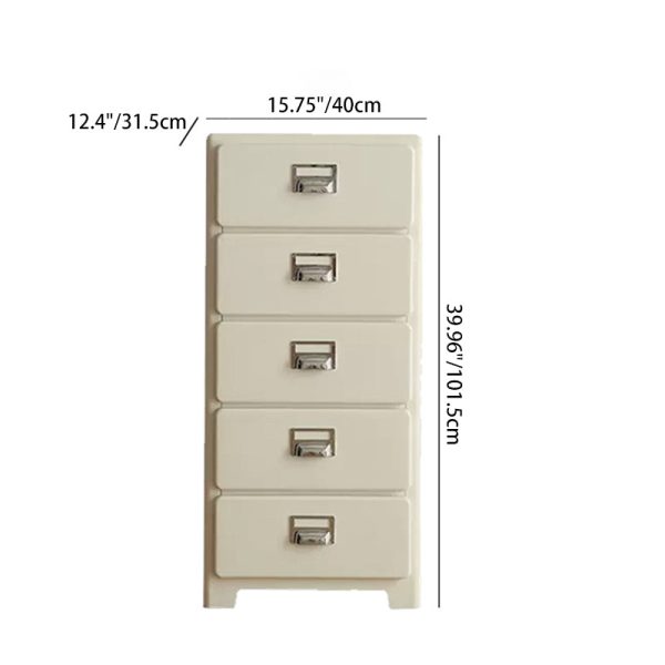 Traditional Japanese Macarons Rectangular Cube ABS Side Table 2/3/4/5 - Drawer For Living Room - Image 7