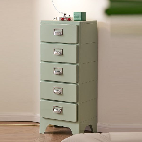 Traditional Japanese Macarons Rectangular Cube ABS Side Table 2/3/4/5 - Drawer For Living Room - Image 15