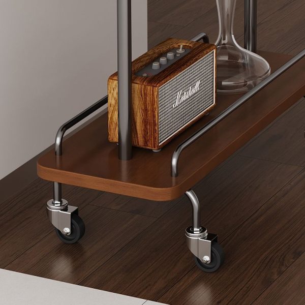 Contemporary Scandinavian Rectangle Artificial Board Painted Metal Side Table 3 - Tier For Dining Room - Image 7