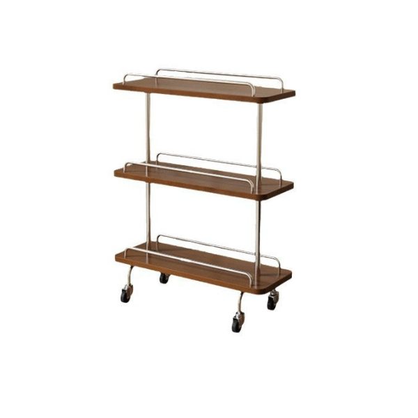 Contemporary Scandinavian Rectangle Artificial Board Painted Metal Side Table 3 - Tier For Dining Room - Image 10