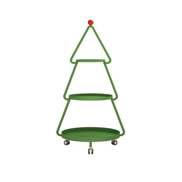 Contemporary Creative Christmas Tree Full Iron Side Table 3 - Tier For Living Room - Image 12