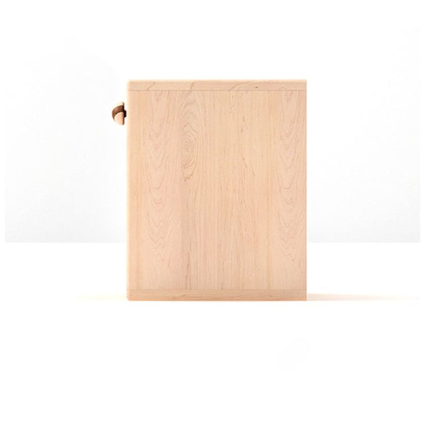 Contemporary Simplicity Square Cube Solid Wood Hardware Nightstand 1 - Drawer For Bedroom - Image 6