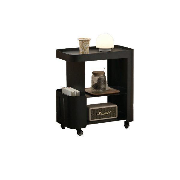 Contemporary Nordic Rectangle Full Iron Storage Cabinets Side Table 3 - Tier For Living Room - Image 15