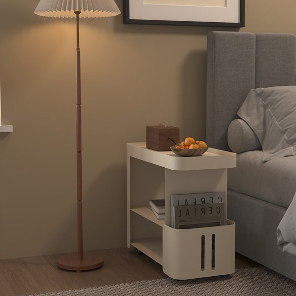 Contemporary Nordic Rectangle Full Iron Storage Cabinets Side Table 3 - Tier For Living Room - Image 9