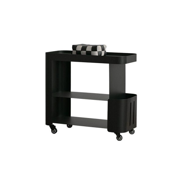 Contemporary Nordic Rectangle Full Iron Storage Cabinets Side Table 3 - Tier For Living Room - Image 16