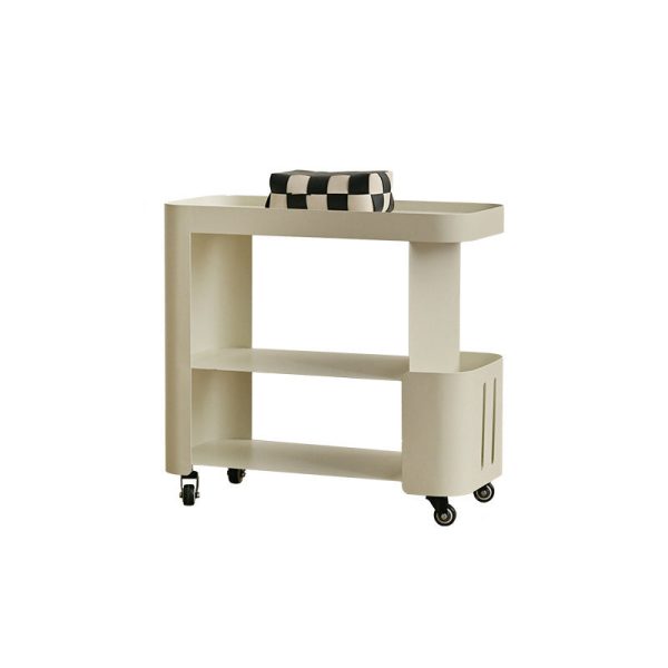 Contemporary Nordic Rectangle Full Iron Storage Cabinets Side Table 3 - Tier For Living Room - Image 13