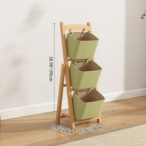 Modern Simplicity Square Fabric Box Solid Wood 2/3/4 - Storage Side Table For Living Room - Image 5