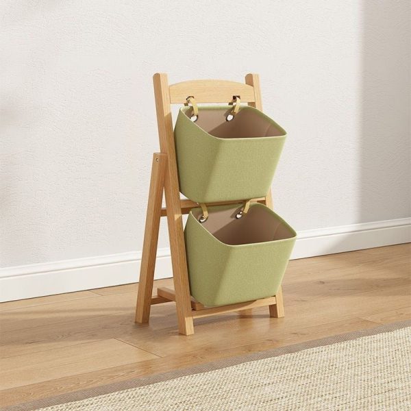 Modern Simplicity Square Fabric Box Solid Wood 2/3/4 - Storage Side Table For Living Room - Image 14