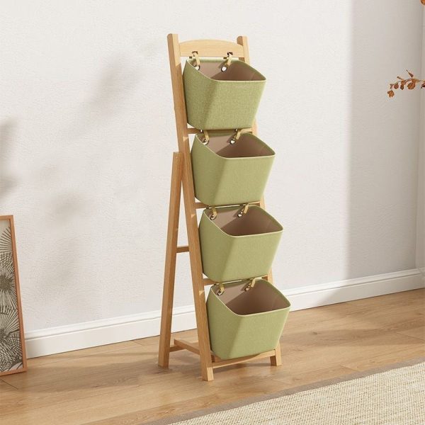 Modern Simplicity Square Fabric Box Solid Wood 2/3/4 - Storage Side Table For Living Room - Image 16