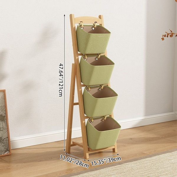 Modern Simplicity Square Fabric Box Solid Wood 2/3/4 - Storage Side Table For Living Room - Image 6