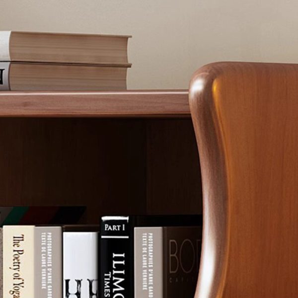 Contemporary Simplicity Square Cube Curved Rubber Wood Solid Wood Nightstand 2/3 - Drawer Side Table For Living Room - Image 6