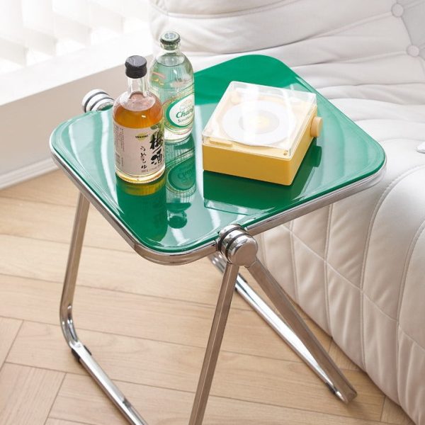 Modern Minimalist Foldable Square PET Metal Coffee Table For Living Room - Image 8