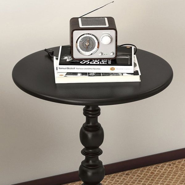 Contemporary Creative Round Iron End Table 1-Tier For Living Room - Image 5