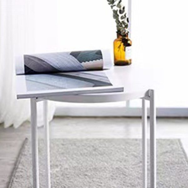 Contemporary Simplicity Round Steel End Table 1-Tier For Living Room - Image 14