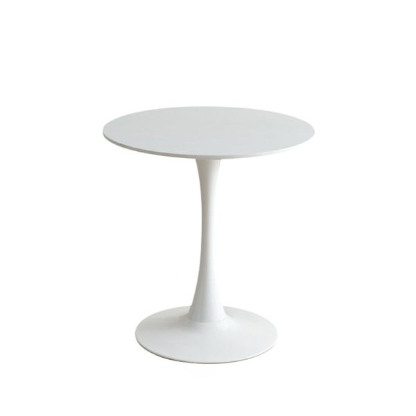 Contemporary Scandinavian Round PP Iron Coffee Table 1-Tier For Living Room - Image 12