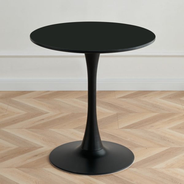 Contemporary Scandinavian Round PP Iron Coffee Table 1-Tier For Living Room - Image 2
