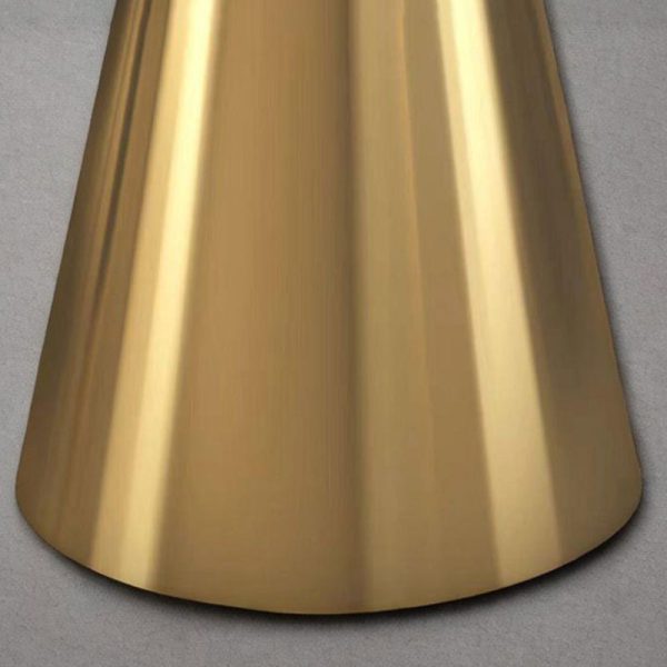 Modern Minimalist Round Stainless Steel End Table 1-Tier For Living Room - Image 6