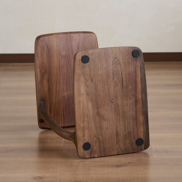 Traditional Japanese Rectangular Wood Coffee Table 1-Tier For Living Room - Image 14