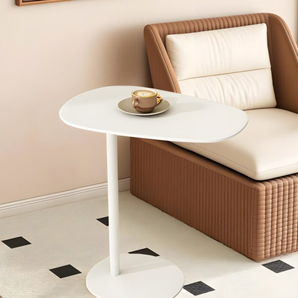 Modern Minimalist Oval Iron End Table 1-Tier For Living Room - Image 11
