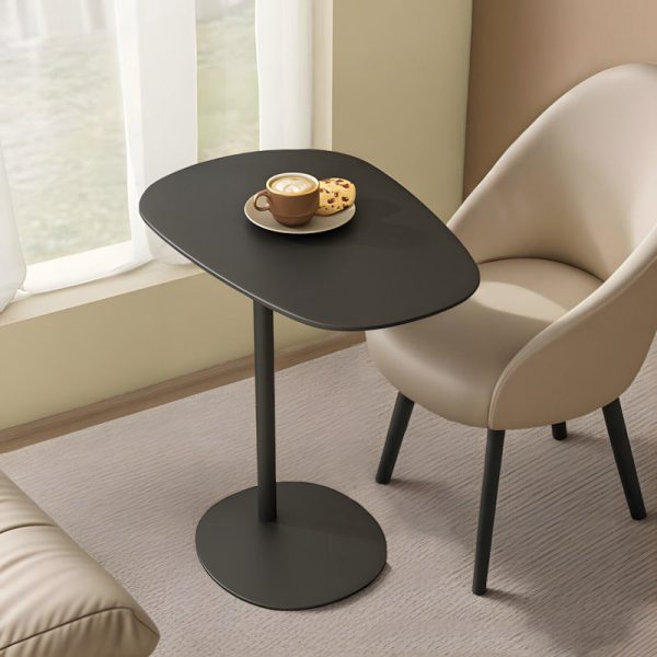 Modern Minimalist Oval Iron End Table 1-Tier For Living Room - Image 14