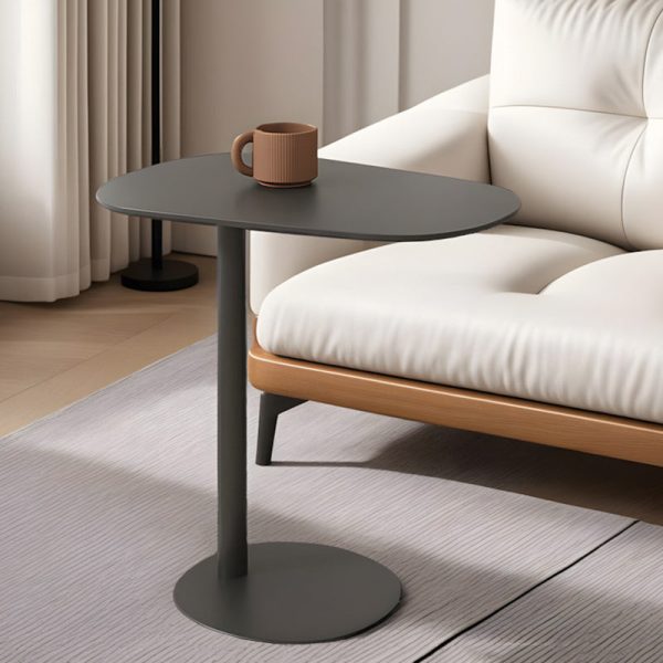 Modern Minimalist Oval Iron End Table 1-Tier For Living Room - Image 7