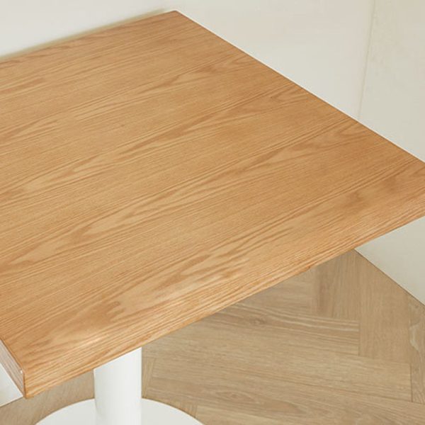 Contemporary Nordic Square Iron Wood End Table 1-Tier For Living Room - Image 6