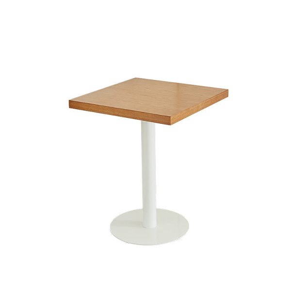 Contemporary Nordic Square Iron Wood End Table 1-Tier For Living Room - Image 10