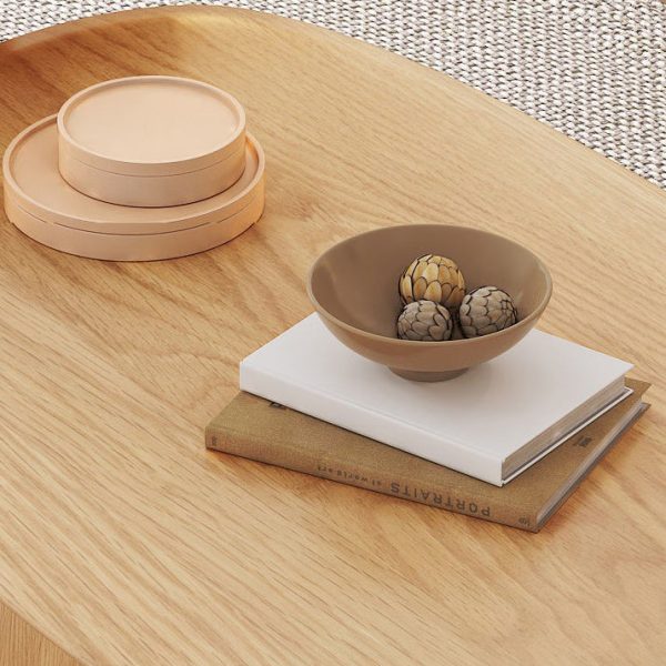 Traditional Japanese Rectangular Wood Coffee Table 1-Tier For Living Room - Image 7
