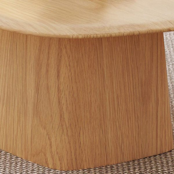 Traditional Japanese Rectangular Wood Coffee Table 1-Tier For Living Room - Image 8