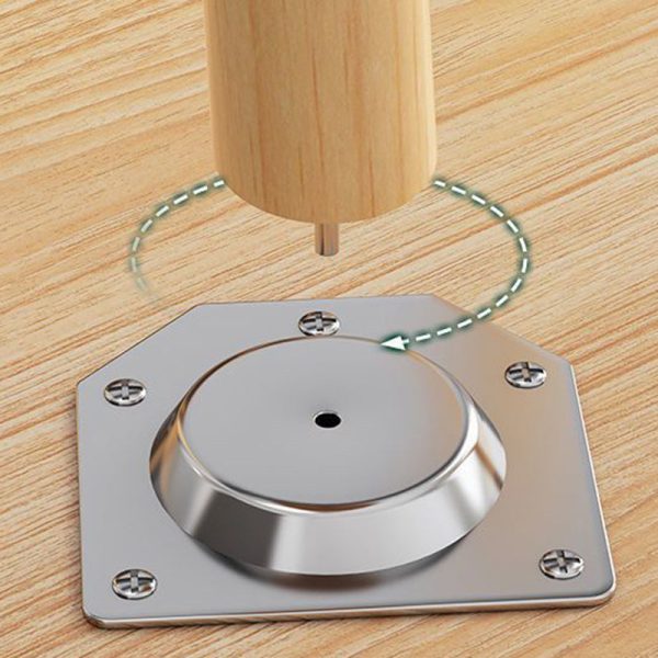 Modern Minimalist Square Particle Board Tabletop Wood End Table 1/2-Tier For Living Room - Image 18
