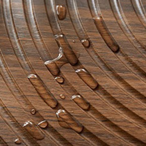 Contemporary Retro Round Density Board Wood Coffee Table 1-Tier For Living Room - Image 10