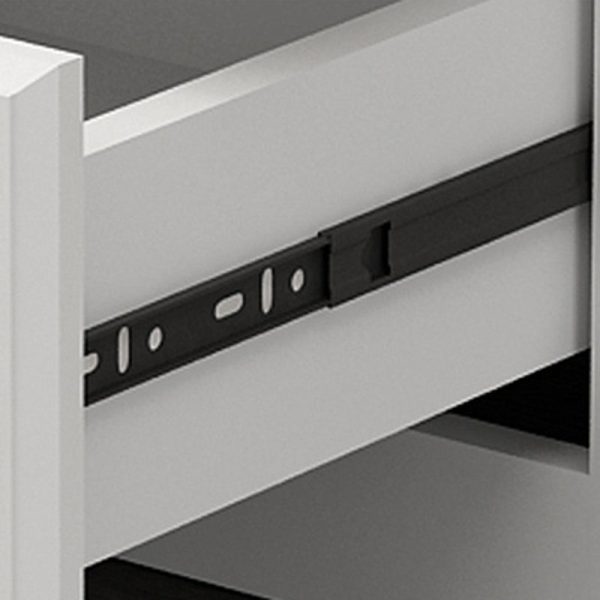 Modern Simplicity Rectangular Board Nightstand 2-Drawer For Bedroom - Image 7