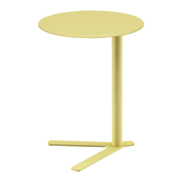 Modern Minimalist V-Shaped Top Round Iron End Table For Living Room - Image 17
