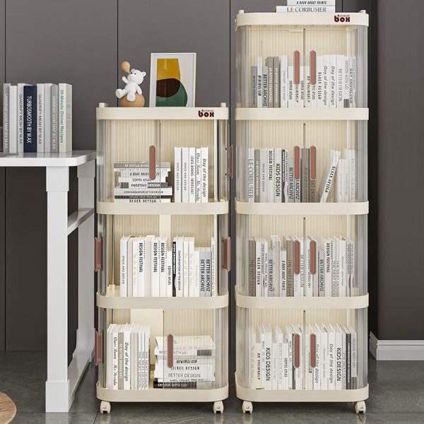 Contemporary Nordic Square PP Stainless Steel End Table 1/2/3/4 Storage For Living Room - Image 18
